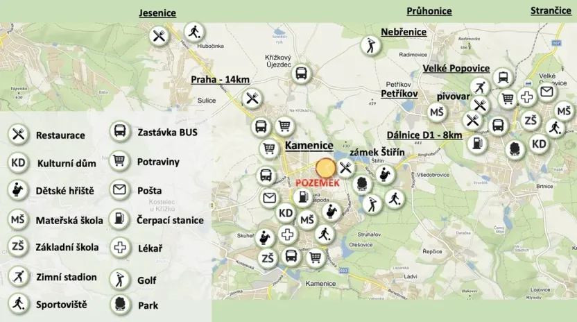 Prodej pozemku pro bydlení, Kamenice, Želivecká, 1032 m2