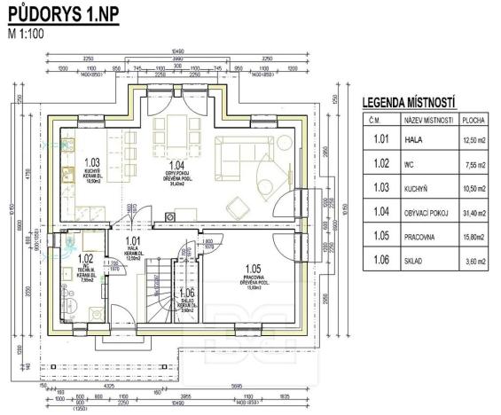 Prodej rodinného domu, Louňovice, V Luhu, 160 m2