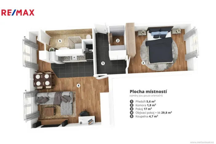 Prodej bytu 2+1, Chlumec, Krušnohorská, 64 m2