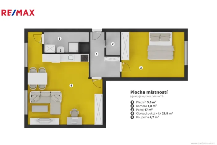 Prodej bytu 2+1, Chlumec, Krušnohorská, 64 m2