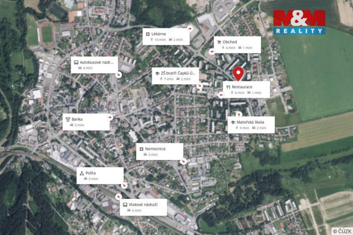 Pronájem bytu 2+1, Ústí nad Orlicí, Popradská, 58 m2