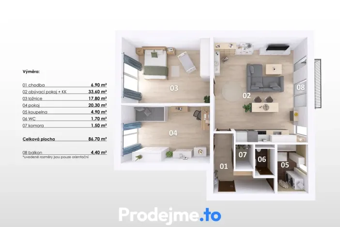 Prodej bytu 3+kk, Klíčany, Na Cihelně, 86 m2