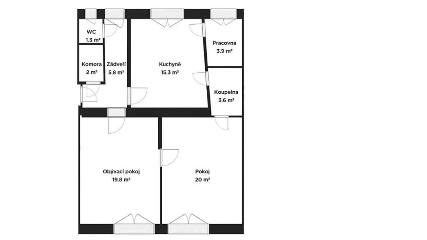 Prodej bytu 2+1, Brno, Vaňkovo náměstí, 83 m2