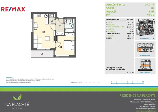 Pronájem bytu 2+kk, Hradec Králové - Nový Hradec Králové, Antonína Petrofa, 54 m2