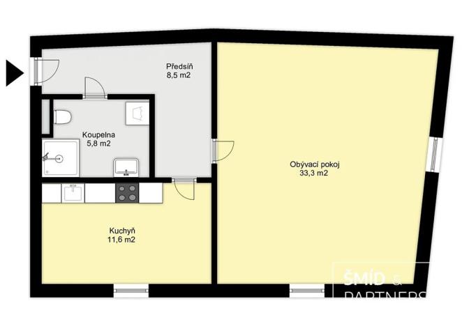 Pronájem bytu 1+1, Kutná Hora, Kremnická, 59 m2