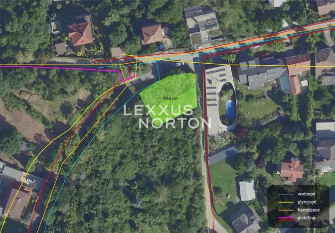 Prodej pozemku pro bydlení, Praha - Troja, Nad Popelářkou, 594 m2