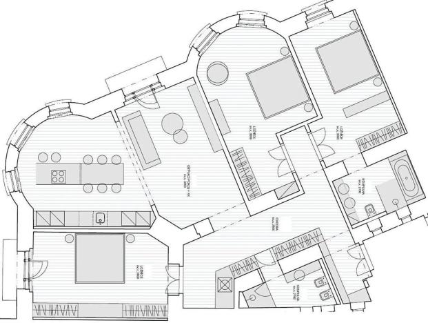 Pronájem bytu 4+kk, Praha - Vinohrady, Laubova, 170 m2