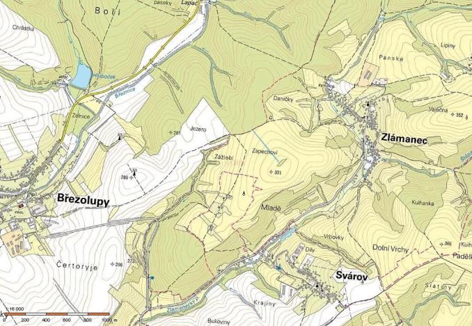 Prodej louky, Zlámanec, 3575 m2