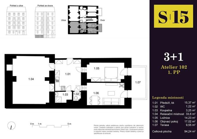 Prodej bytu 3+1, Praha - Smíchov, Strakonická, 84 m2