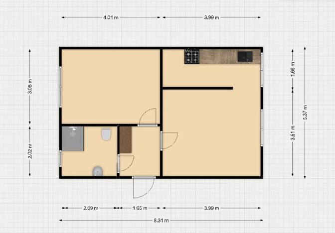Prodej bytu 1+1, Božičany, 39 m2