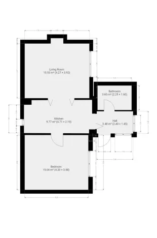 Pronájem bytu 2+kk, Praha - Sedlec, V rokli, 46 m2