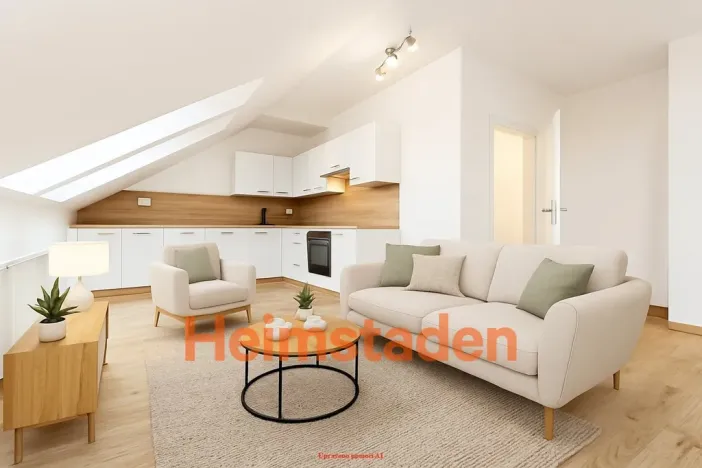 Pronájem bytu 2+kk, Ostrava - Poruba, náměstí Boženy Němcové, 52 m2