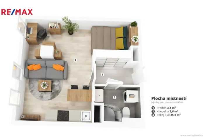 Prodej bytu 1+kk, Praha - Holešovice, Jankovcova, 33 m2