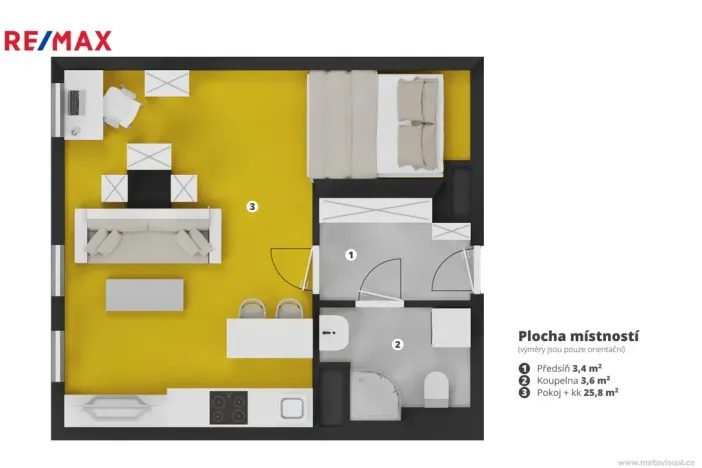 Prodej bytu 1+kk, Praha - Holešovice, Jankovcova, 33 m2
