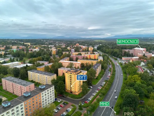 Pronájem bytu 1+kk, Karviná, Prameny, 20 m2