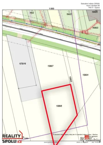 Prodej pozemku pro bydlení, Opava, 1364 m2