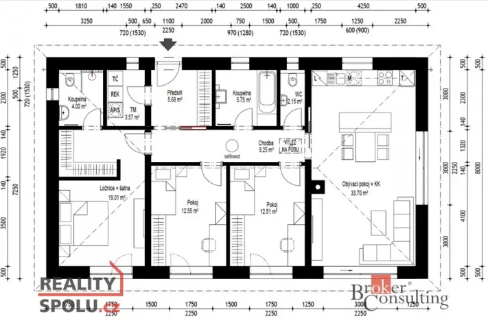 Prodej rodinného domu, Kamenný Újezd, 107 m2