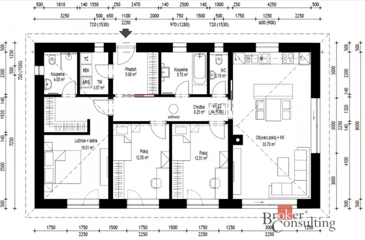 Prodej rodinného domu, Kamenný Újezd, 152 m2
