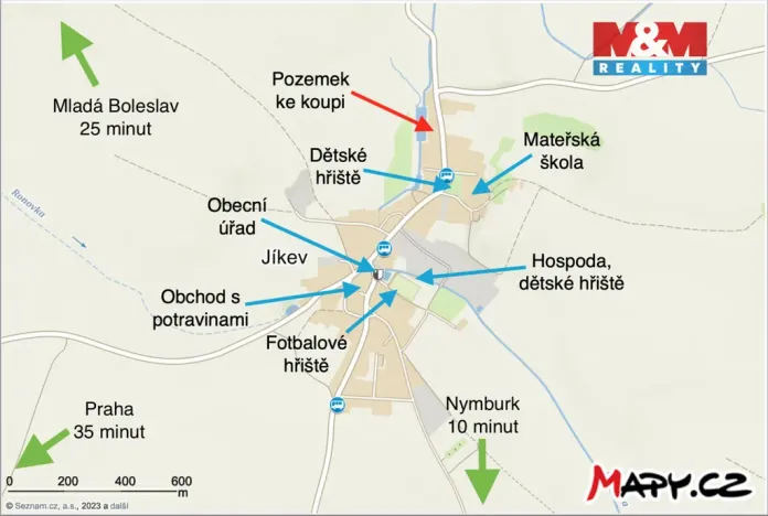 Prodej pozemku pro bydlení, Jíkev, 885 m2