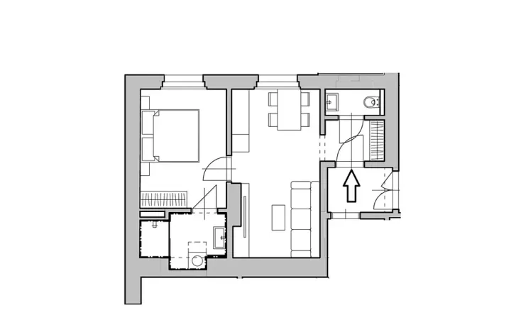 Pronájem bytu 2+kk, Praha - Nové Město, Václavské náměstí, 37 m2