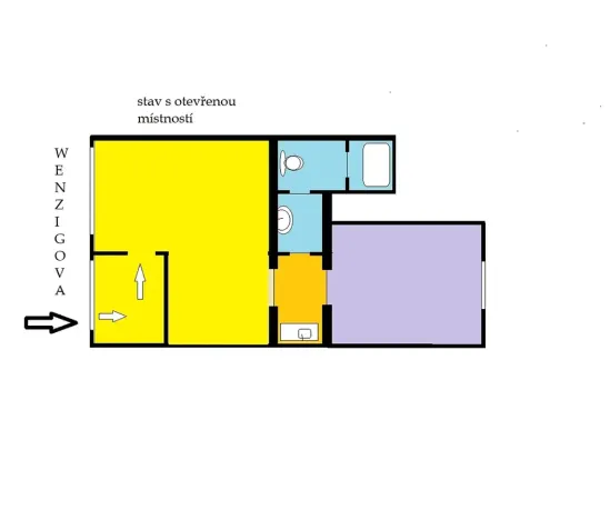 Prodej obchodního prostoru, Praha, Wenzigova, 52 m2
