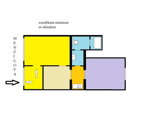 Prodej obchodního prostoru, Praha, Wenzigova, 52 m2