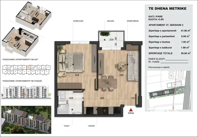 Prodej bytu 2+kk, Golem, Albánie, 50 m2