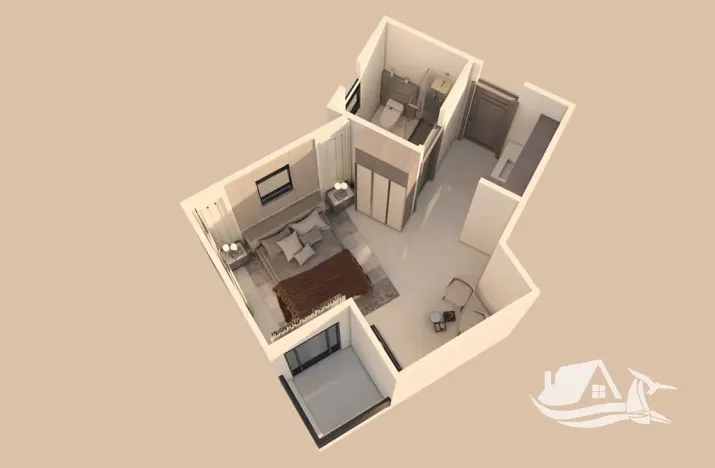 Prodej bytu 1+kk, Hurghada, Egypt, 27 m2