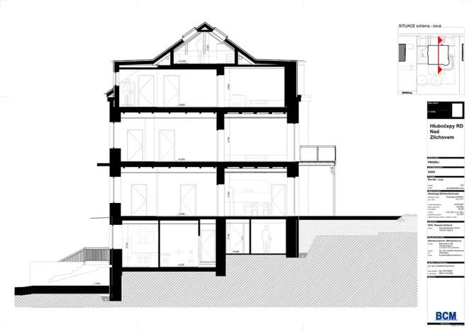 Prodej rodinného domu, Praha - Hlubočepy, Nad Zlíchovem, 362 m2