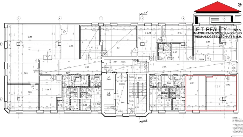 Pronájem kanceláře, Ostrava, Vítkovická, 53 m2