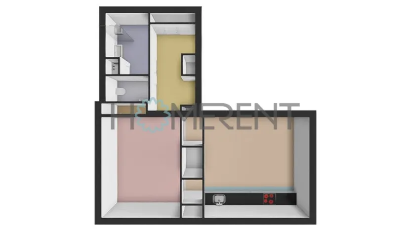 Pronájem bytu 2+kk, Praha - Karlín, Prvního pluku, 55 m2