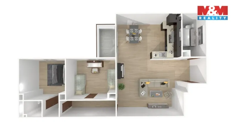 Prodej bytu 3+1, Janovice nad Úhlavou, Rozvojová zóna, 100 m2