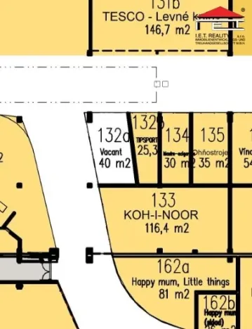 Pronájem obchodního prostoru, Brno, Vídeňská, 40 m2