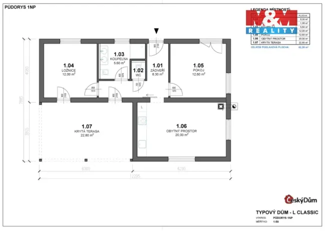Prodej rodinného domu, Břasy, 52 m2