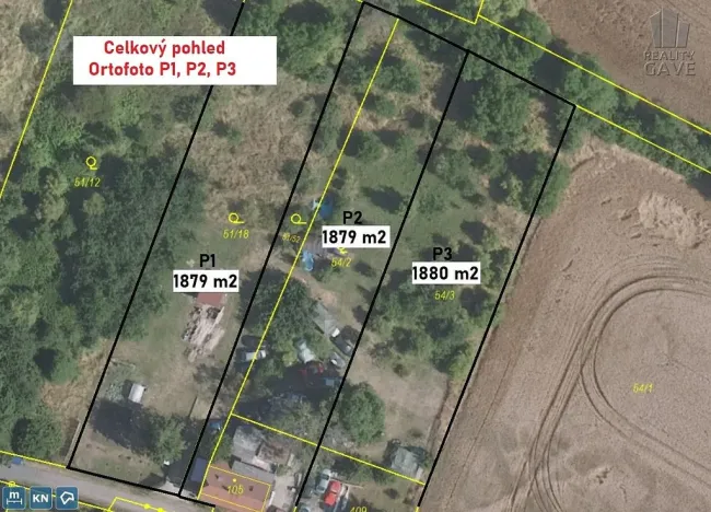 Prodej pozemku, Kozomín, 1879 m2