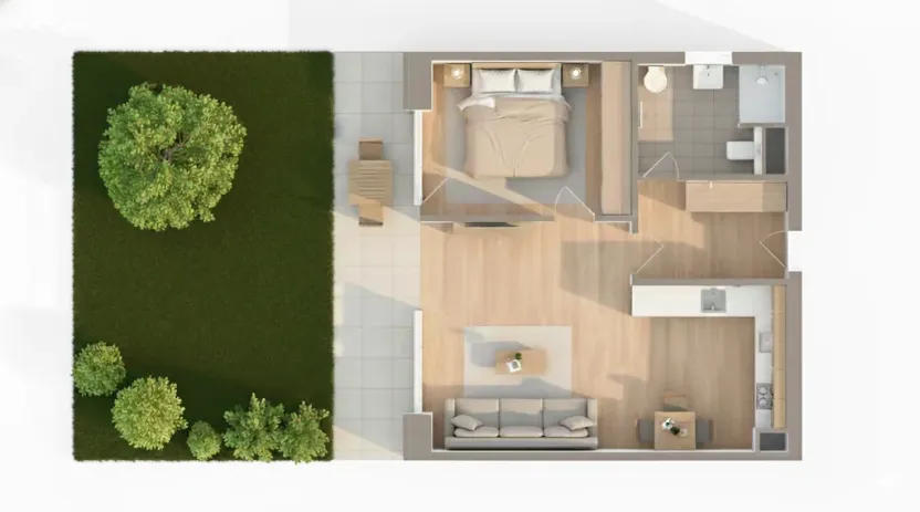 Prodej bytu 2+kk, Hradec Králové - Kukleny, Pražská třída, 53 m2