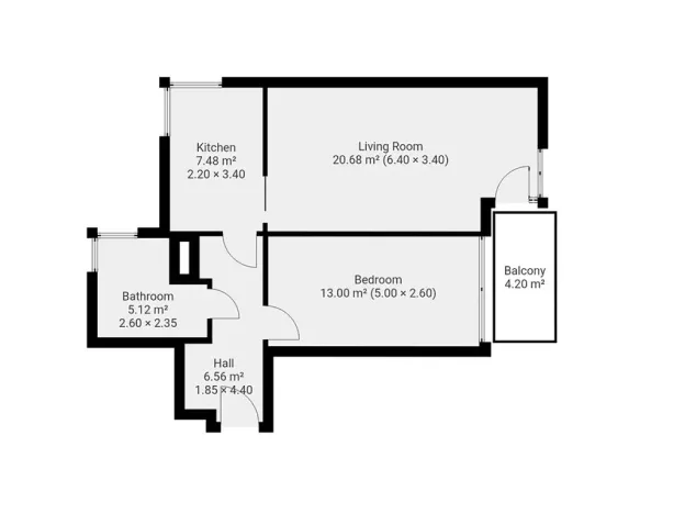 Pronájem bytu 2+1, Praha, Hornoměcholupská, 53 m2