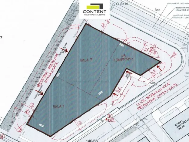 Pronájem skladu, Zlatníky-Hodkovice - Hodkovice, Technologická, 1154 m2