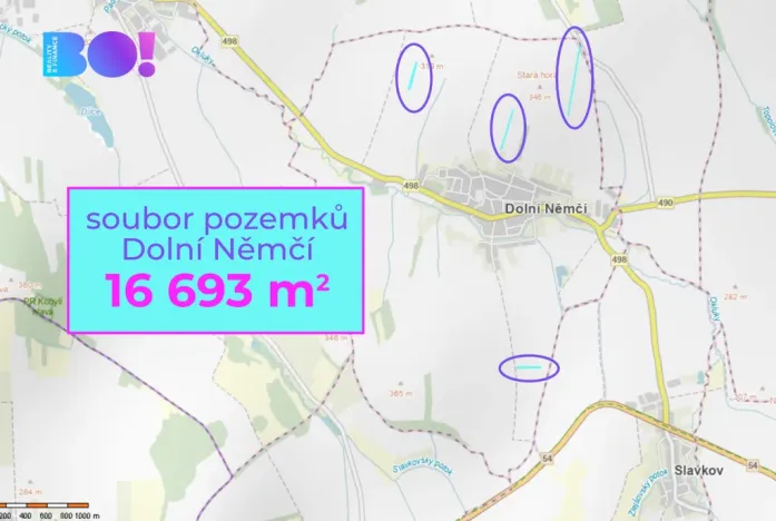 Prodej pole, Dolní Němčí, 16693 m2