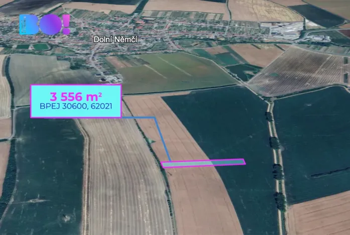 Prodej pole, Dolní Němčí, 16693 m2