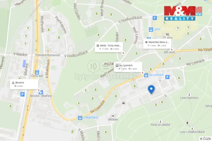 Pronájem bytu 1+kk, Praha - Hodkovičky, Pod lysinami, 25 m2