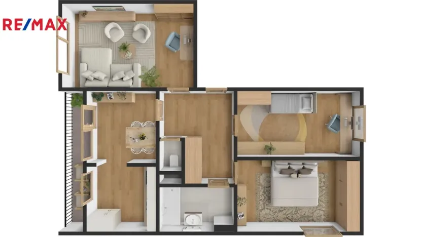 Prodej bytu 3+1, Pardubice - Ohrazenice, Marie Majerové, 74 m2