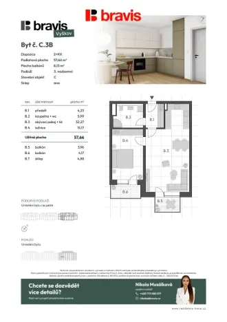 Prodej bytu 2+kk, Vyškov - Vyškov-Předměstí, 58 m2