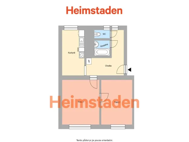 Pronájem bytu 2+1, Havířov - Město, Na Nábřeží, 55 m2
