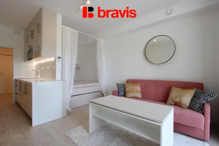 Pronájem bytu 1+kk, Brno, Poříčí, 26 m2