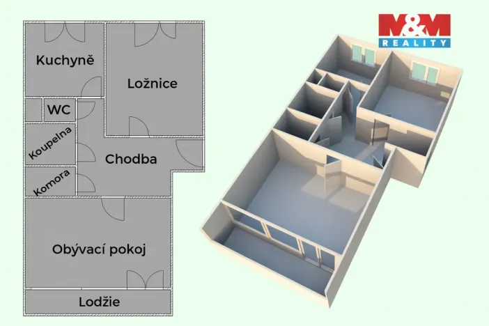 Pronájem bytu 2+1, Nový Jičín, Nerudova, 60 m2