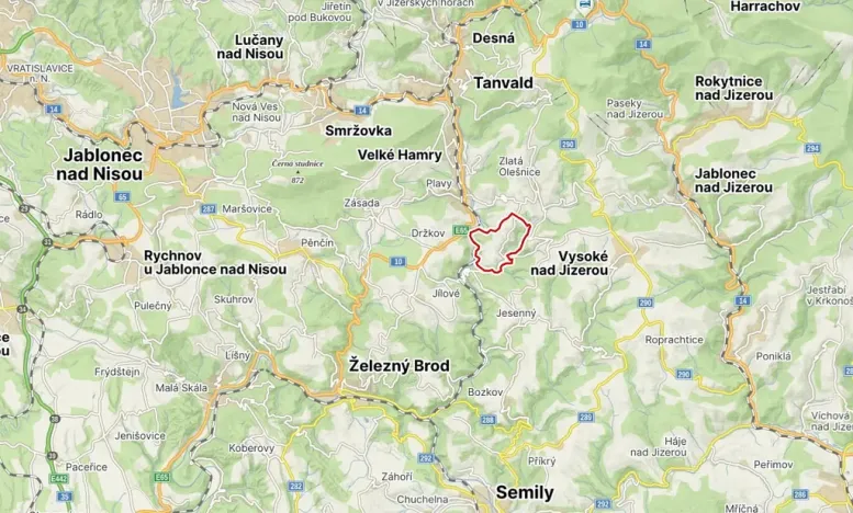 Prodej pozemku, Zlatá Olešnice, 792 m2