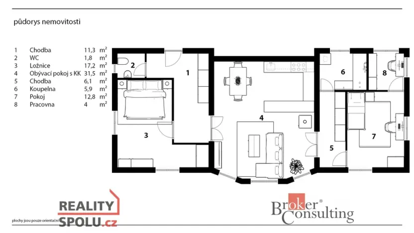 Prodej bytu 3+kk, Liberec - Liberec V-Kristiánov, Husova, 90 m2