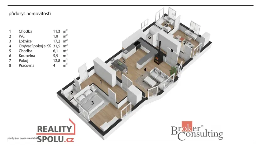 Prodej bytu 3+kk, Liberec - Liberec V-Kristiánov, Husova, 90 m2