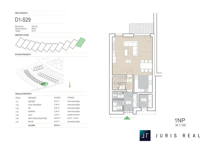 Prodej rodinného domu, Praha - Štěrboholy, Za Hrušovem, 129 m2